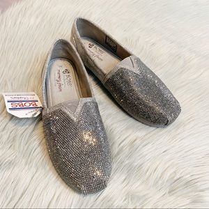 BOB’s For Skechers Tea Rose Sparkle Slip Ons 6